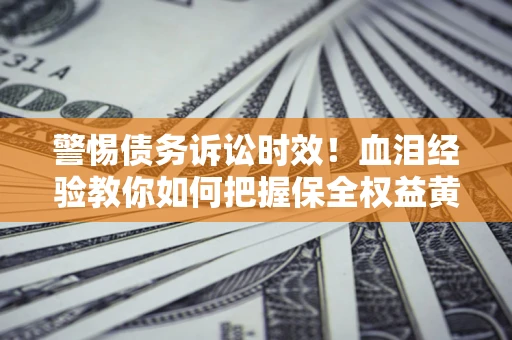 武汉警惕债务诉讼时效！血泪经验教你如何把握保全权益黄金期