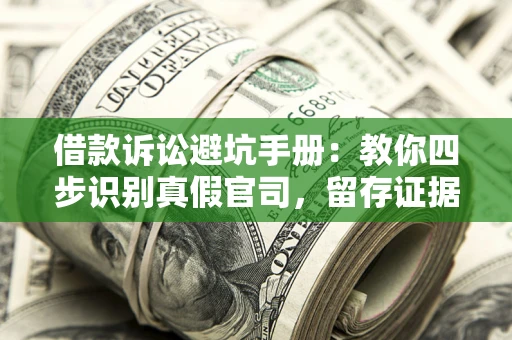 武汉借款诉讼避坑手册：教你四步识别真假官司，留存证据不踩雷