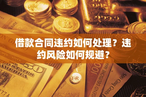 武汉借款合同违约如何处理？违约风险如何规避？