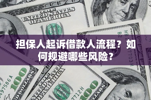 武汉担保人起诉借款人流程？如何规避哪些风险？